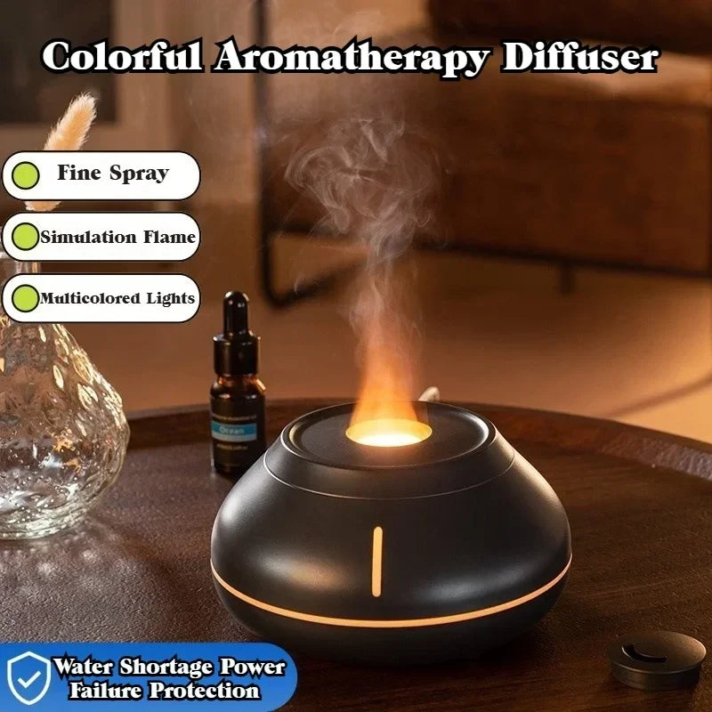 USB Quiet Flame Effect Aroma Diffuser Humidifier