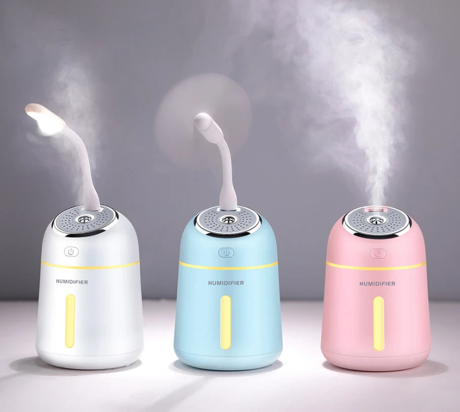 Essential Oil Diffuser and Compact Air Humidifier for Workspace