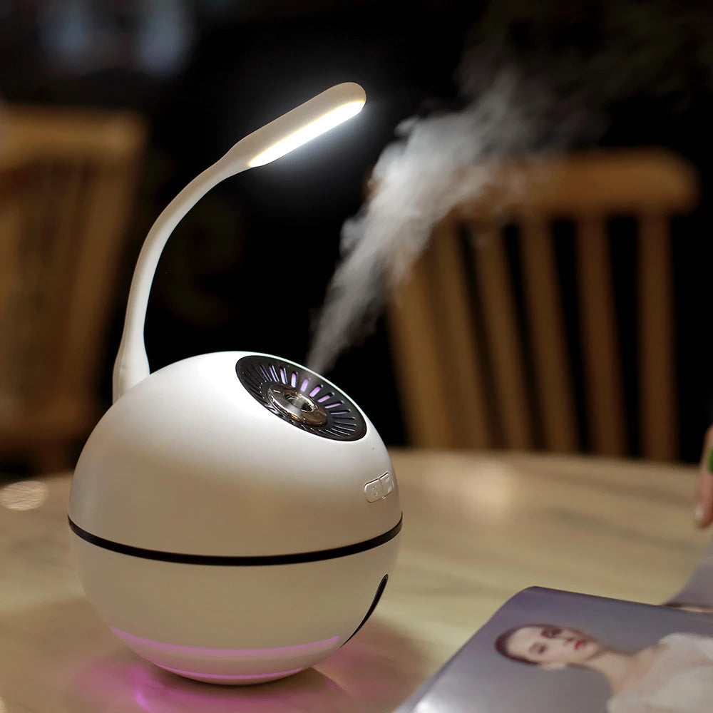 Multifunctional Space Ball Humidifier for soothing mist and cooling air