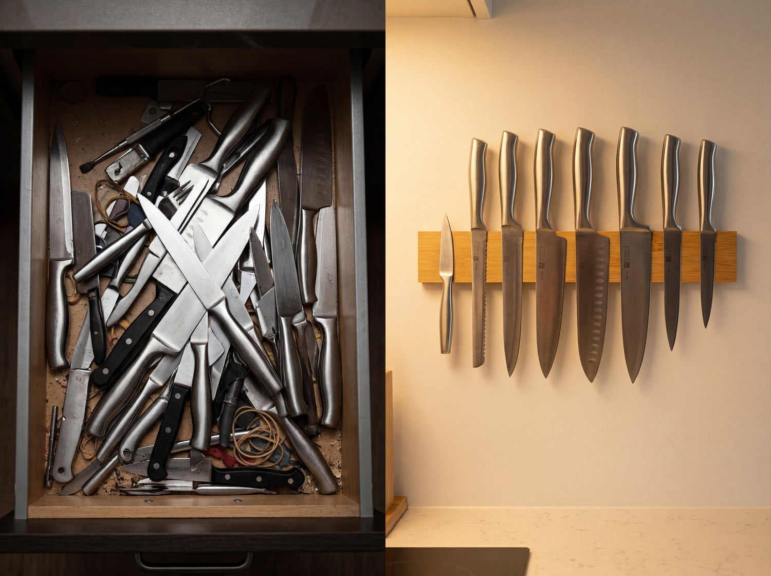 Wall Mounted Magnetic Knife Holder