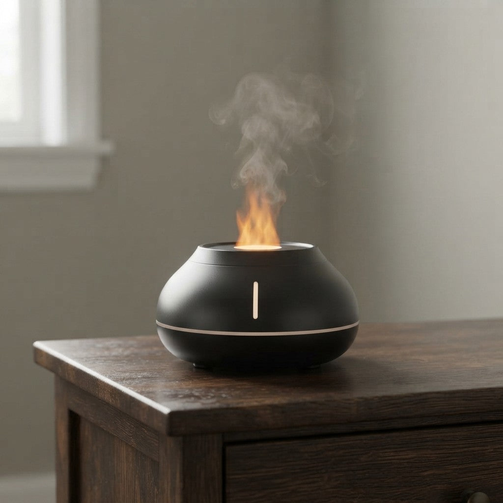USB Quiet Flame Effect Aroma Diffuser Humidifier