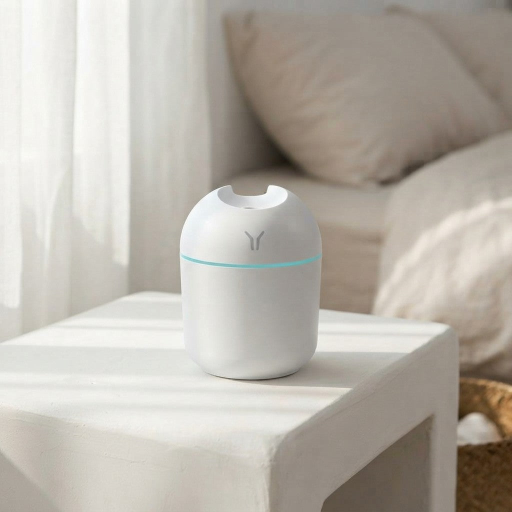 Mini USB Desk Humidifier with Night Light