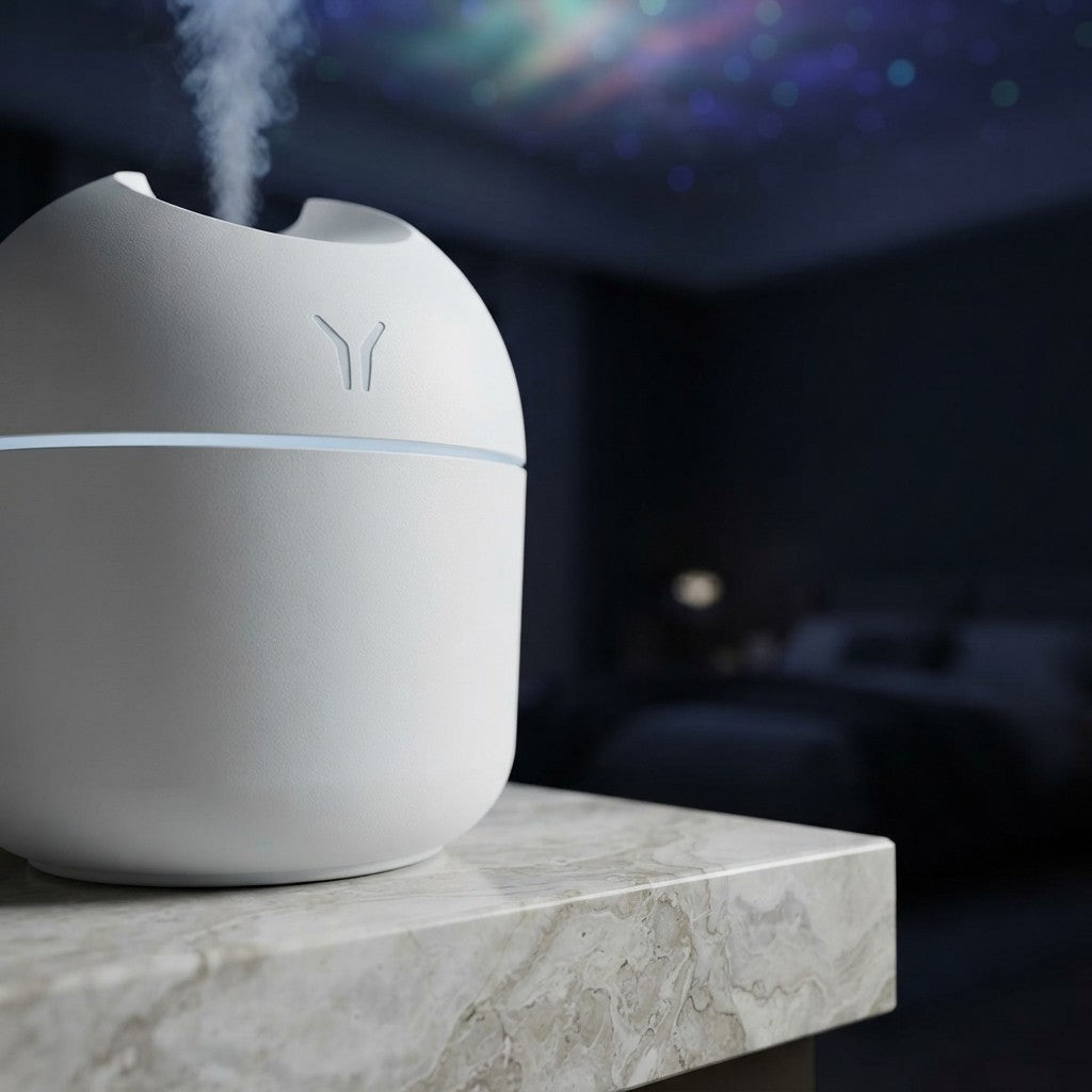 Mini USB Desk Humidifier with Night Light