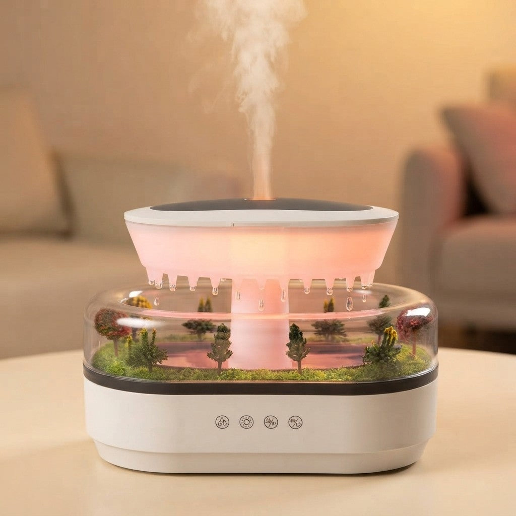 Raindrop Air Humidifier Essential Oil Diffuser