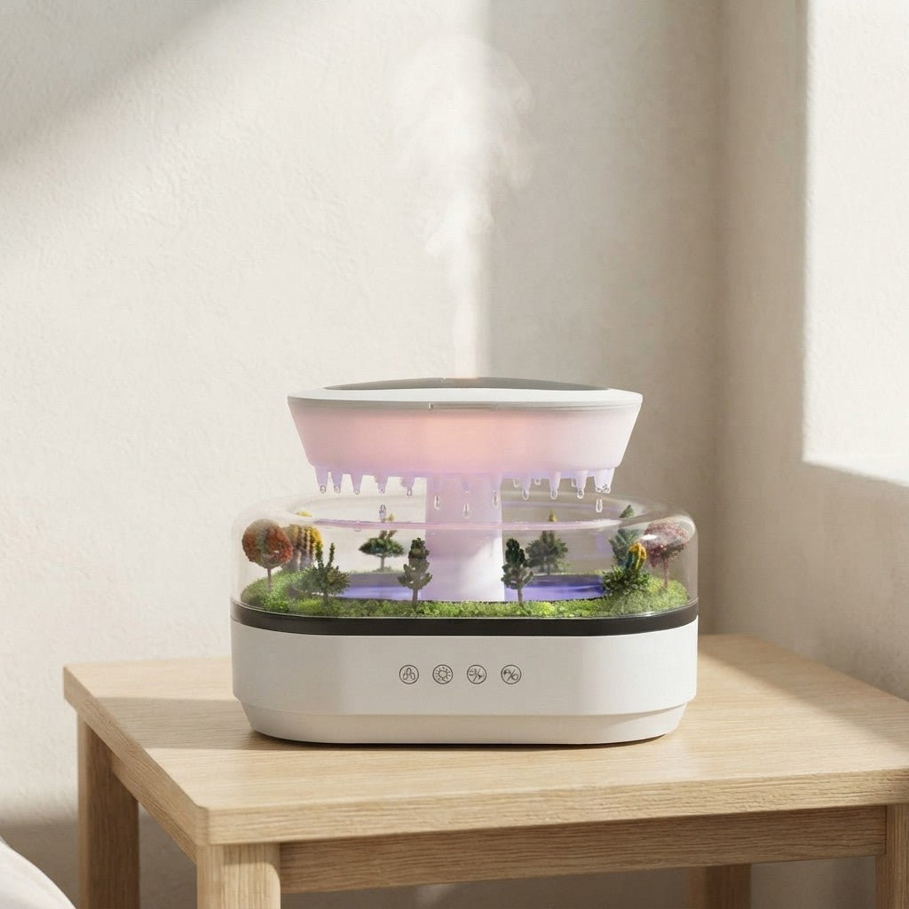 Raindrop Air Humidifier Essential Oil Diffuser