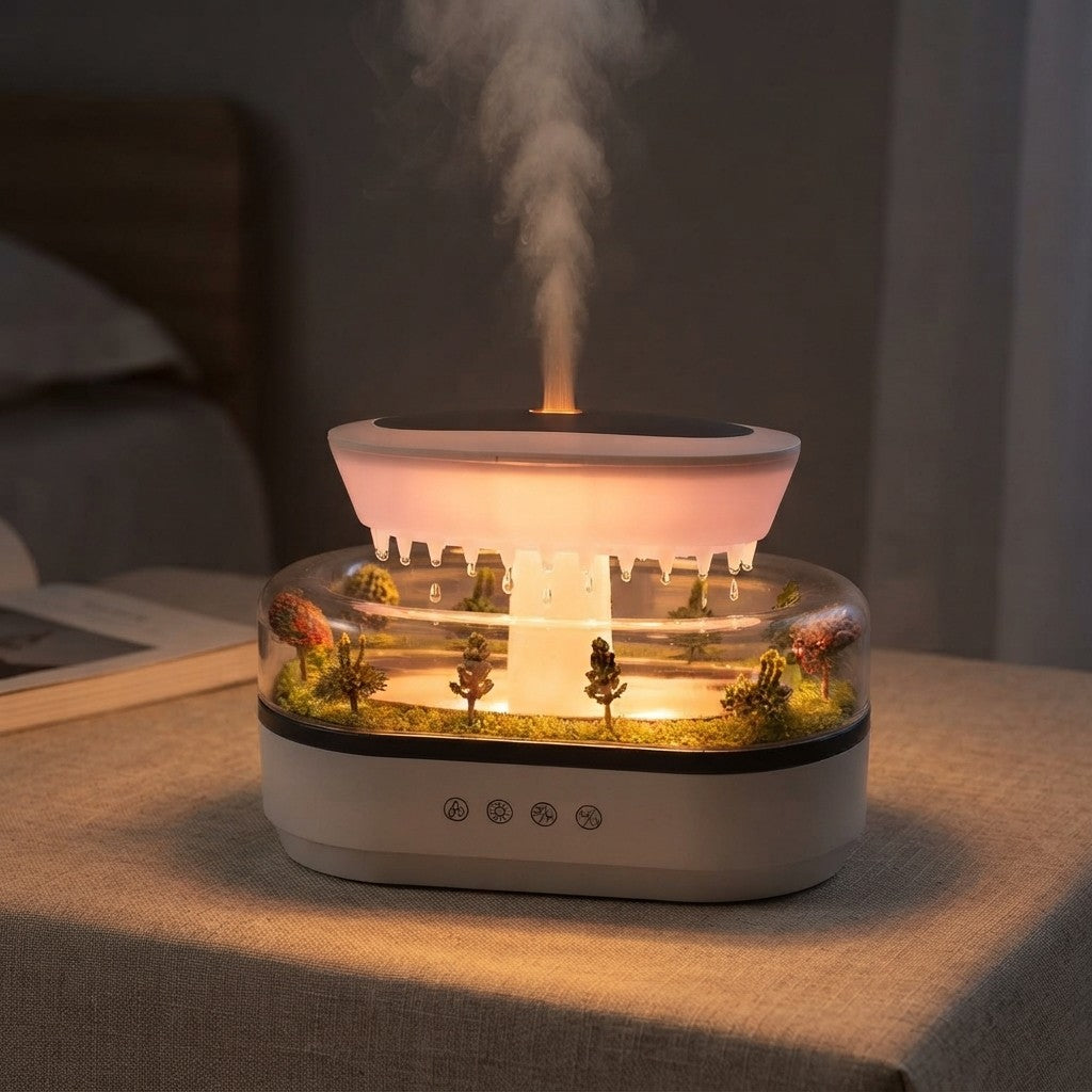 Raindrop Air Humidifier Essential Oil Diffuser