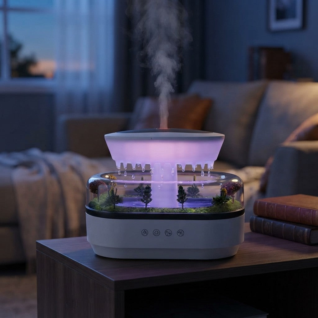 Raindrop Air Humidifier Essential Oil Diffuser
