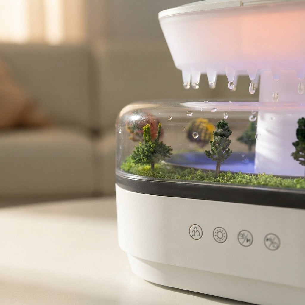 Raindrop Air Humidifier Essential Oil Diffuser