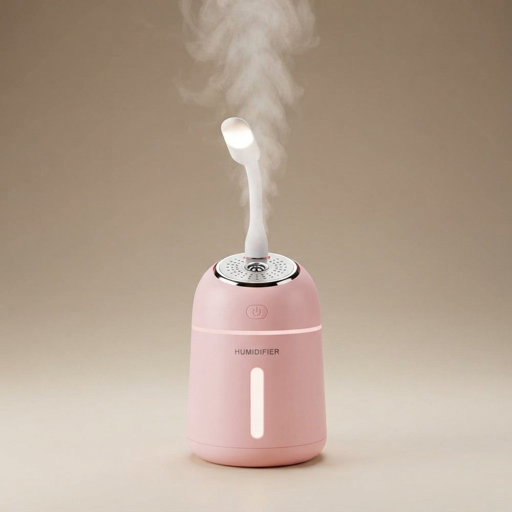 Essential Oil Diffuser and Compact Air Humidifier for Workspace