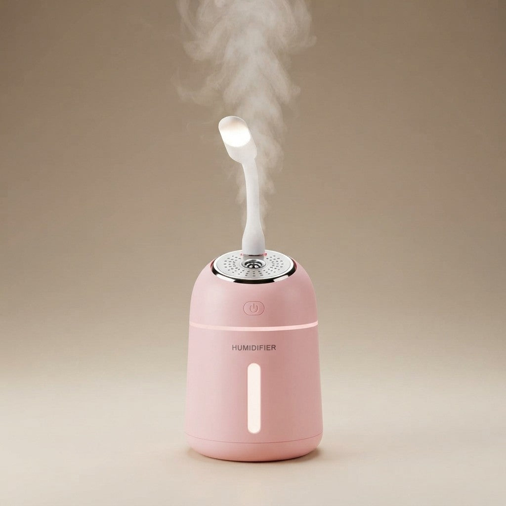 Essential Oil Diffuser and Compact Air Humidifier for Workspace