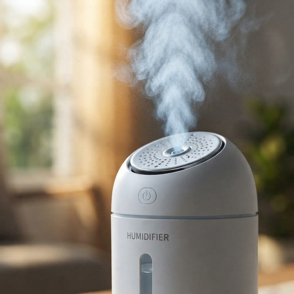 Essential Oil Diffuser and Compact Air Humidifier for Workspace
