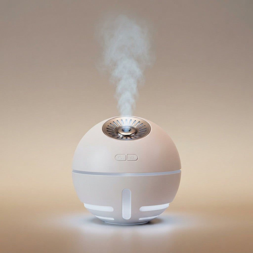 Multifunctional Space Ball Humidifier for soothing mist and cooling air