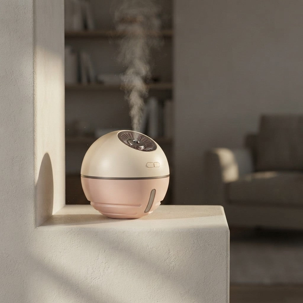 Multifunctional Space Ball Humidifier for soothing mist and cooling air