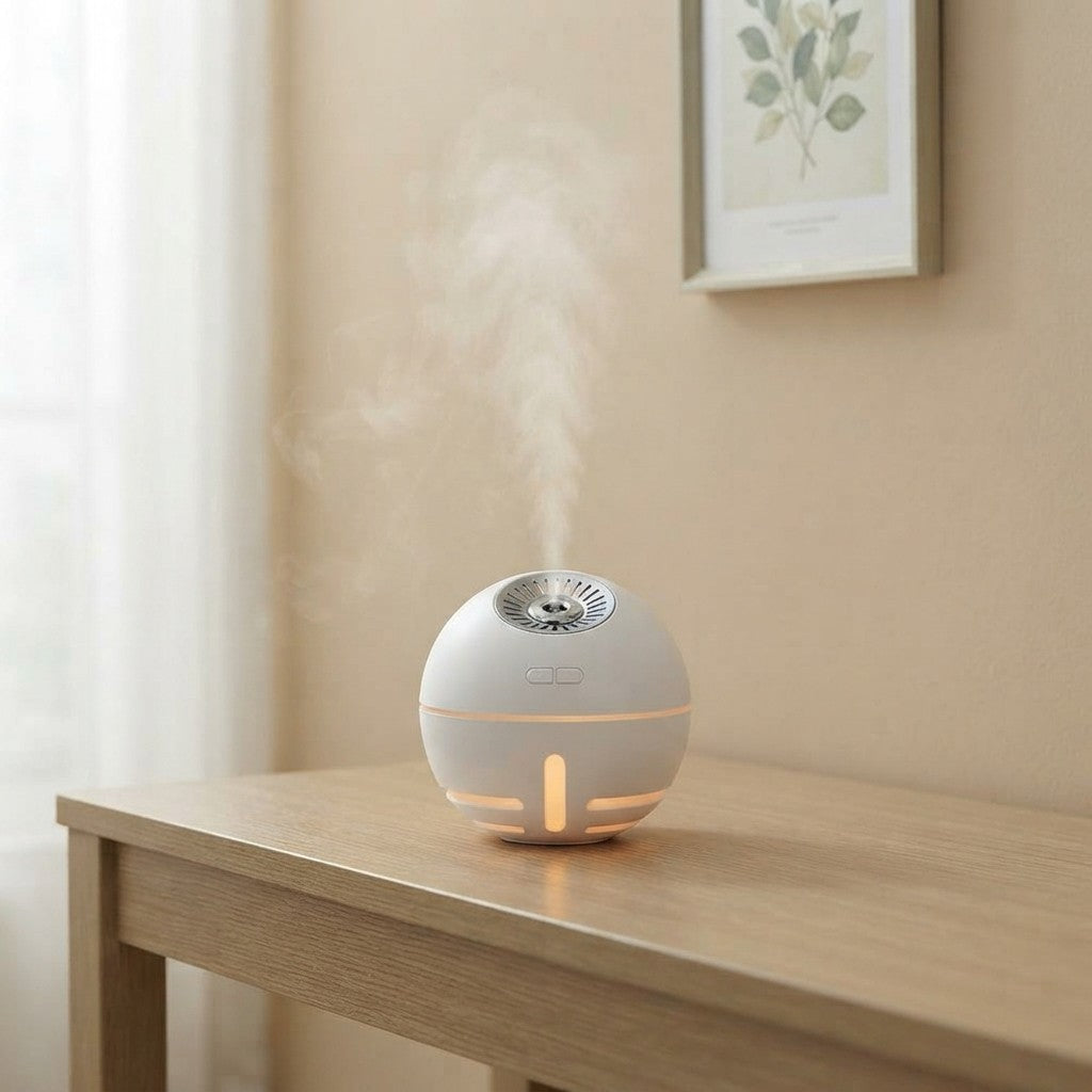 Multifunctional Space Ball Humidifier for soothing mist and cooling air
